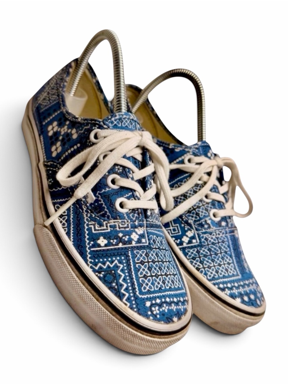 Vans Authentic Van Doren Bandana Paisley Blue‎ Sneakers Womens 7